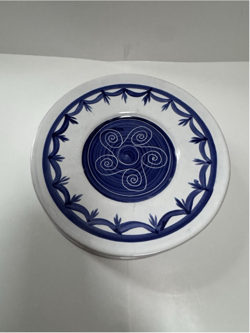 Block Molde Set of 4 Hand Painted 7in Dessert Plates Made In Portugal
